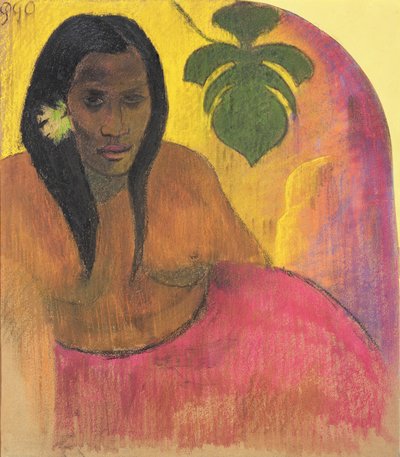 Tahitische vrouw, c.1894 door Paul Gauguin